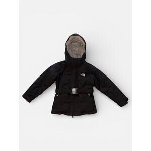 NORTHFACE Girls Parka Hyvent 550 Goose Down Black Sz 6 XS Insulated
